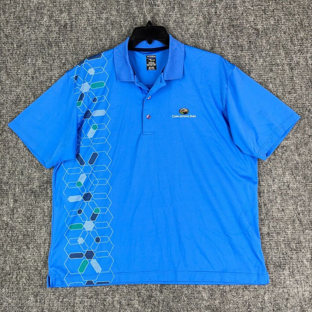 Page Tuttle Shirt Extra Large Mens Polo Microfiber Coblestone Golf Club Carolina